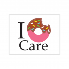 I Donut Care Greeting Card