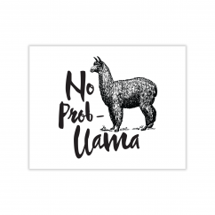 No Probllama Greeting Card
