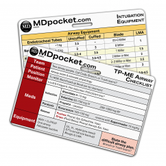 Rapid ID - TP-ME Airway Checklist/Intubation Guidelines