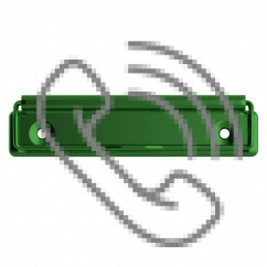 120 mm Anodized Green Clipboard Clip