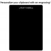 Letter Size 8.5 x 11 Aluminum Clipboard | Black