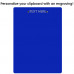 Letter Size 8.5 x 11 Aluminum Clipboard | Blue