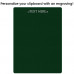 Letter Size 8.5 x 11 Aluminum Clipboard | Green