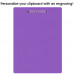 Letter Size 8.5 x 11 Aluminum Clipboard | Lilac