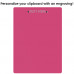 Letter Size 8.5 x 11 Aluminum Clipboard | Pink