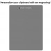 Left Folding Ledger ISO Clipboard | Silver