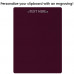 Letter Size 8.5 x 11 Aluminum Clipboard | Wine
