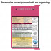  Folding Memo - WhiteCoat Clipboard® - Pink Medical Edition