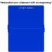 Blue ISO Clipboard - Slightly Damaged