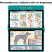 WhiteCoat Clipboard - Teal Canine Edition