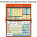WhiteCoat Clipboard® - Orange Chemistry Edition