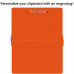 Orange A4 ISO Clipboard
