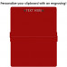Red A4 ISO Clipboard