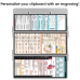 WhiteCoat Clipboard® Trifold - White Cardiology Edition