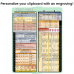 WhiteCoat Clipboard® Vertical - Mint Anesthesia Edition