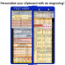 WhiteCoat Clipboard® Vertical - Blue Anesthesia Edition