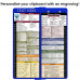 WhiteCoat Clipboard® Vertical - Blue Pharmacy Edition
