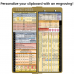 WhiteCoat Clipboard® Vertical - Tactical Brown Anesthesia Edition