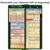 WhiteCoat Clipboard® Vertical - Green Anesthesia Edition