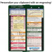 WhiteCoat Clipboard® Vertical - Green Pediatric Edition