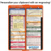 WhiteCoat Clipboard® - Vertical - Orange Pediatric Edition