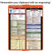 WhiteCoat Clipboard® - Vertical - Orange Pharmacy Edition