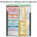WhiteCoat Clipboard® Vertical - Mint Pediatric Edition