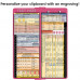 WhiteCoat Clipboard® Vertical - Pink Anesthesia Edition