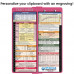WhiteCoat Clipboard® Vertical - Pink Pediatric Edition
