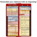 WhiteCoat Clipboard® Vertical - Red Anesthesia Edition