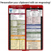WhiteCoat Clipboard® Vertical - Red Pharmacy Edition