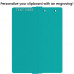 Teal Vertical ISO Clipboard