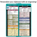 WhiteCoat Clipboard® Vertical - Teal Pharmacy Edition