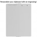 White Vertical ISO Clipboard
