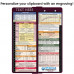 WhiteCoat Clipboard® Vertical - Wine Pediatric Edition