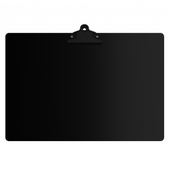 Blackout Aluminum 17 x11 Ledger Clipboard with Butterfly Clip