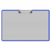 Aluminum 17 x11 Ledger Clipboard - Blue