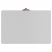 White Aluminum 17 x11 Ledger Clipboard with Butterfly Clip
