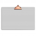 White Aluminum 17 x11 Ledger Clipboard with Butterfly Clip