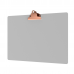 White Aluminum 17 x11 Ledger Clipboard with Butterfly Clip