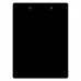 Letter Size 8.5 x 11 Aluminum Clipboard | Black