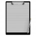 Letter Size 8.5 x 11 Aluminum Clipboard | Black