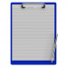 Letter Size 8.5 x 11 Aluminum Clipboard | Blue