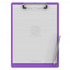 Letter Size 8.5 x 11 Aluminum Clipboard | Lilac