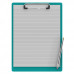 Letter Size 8.5 x 11 Aluminum Clipboard | Teal
