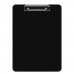 Letter Size 8.5 x 11 Plastic Clipboard | Black