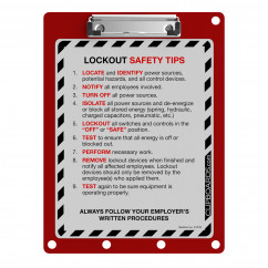 Lockout Clipboard | Red