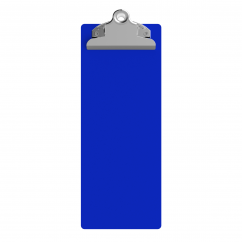4.25 x 11 Aluminum Server Clipboard - Blue