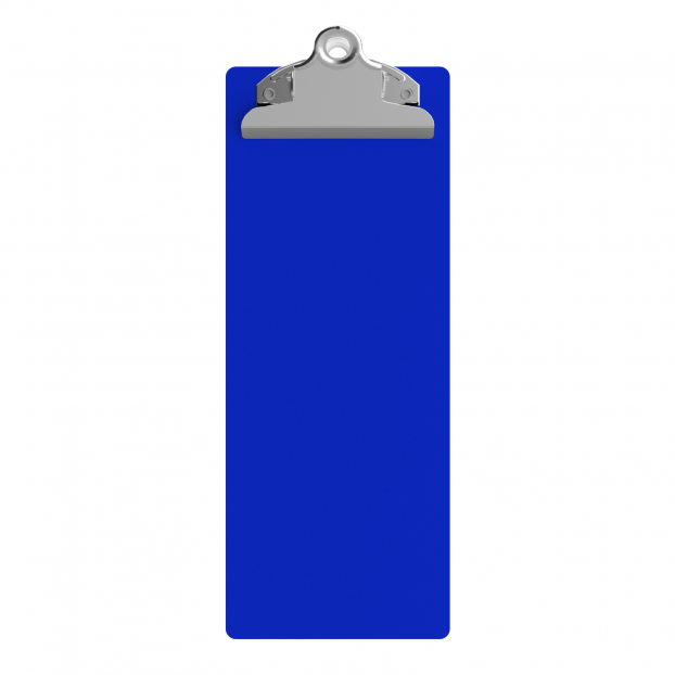 4.25 x 11 Aluminum Server Clipboard - Blue
