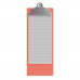 4.25 x 11 Aluminum Server Clipboard - Coral